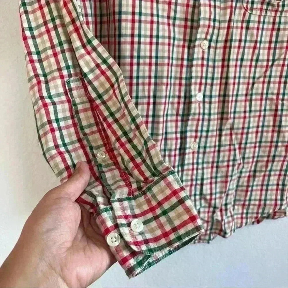 Disney Men’s Embroidered Mickey Mouse Vintage Plaid Button Down Shirt Size S - Picture 4 of 8